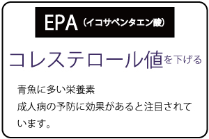 EPAでコレステロール値を下げる