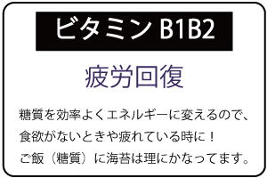 ビタミンB1B2で疲労回復